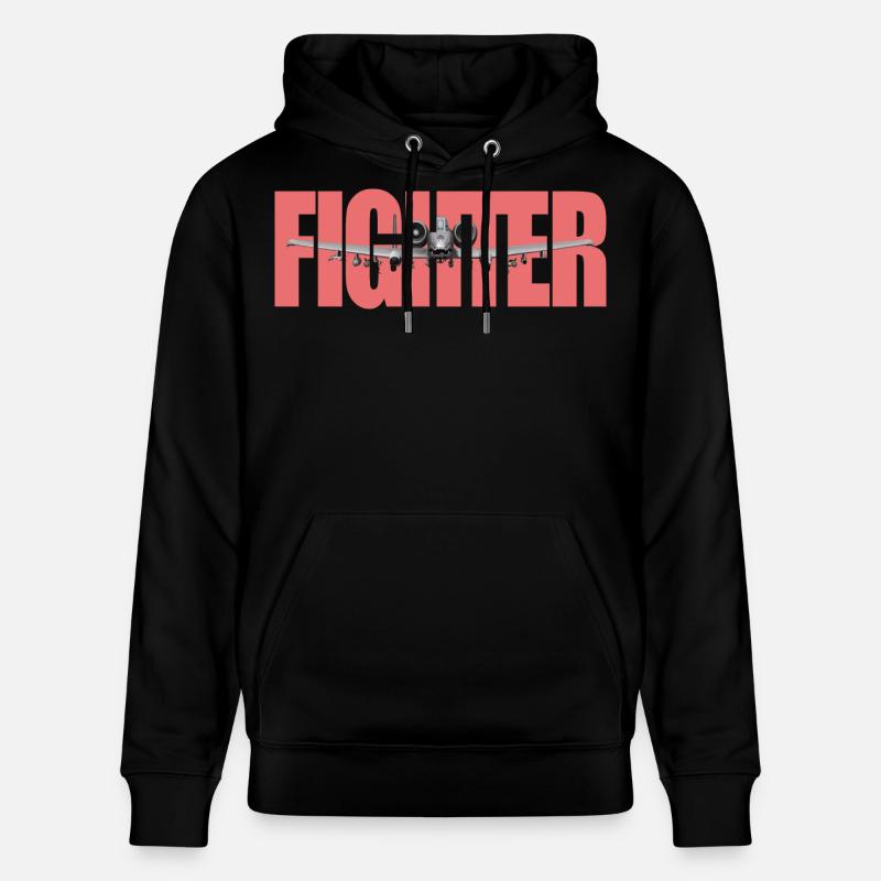 Chasseur A-10 Thunderbolt II - Sweat à capuche bio CRUISER Stanley/Stella Unisexe - noir