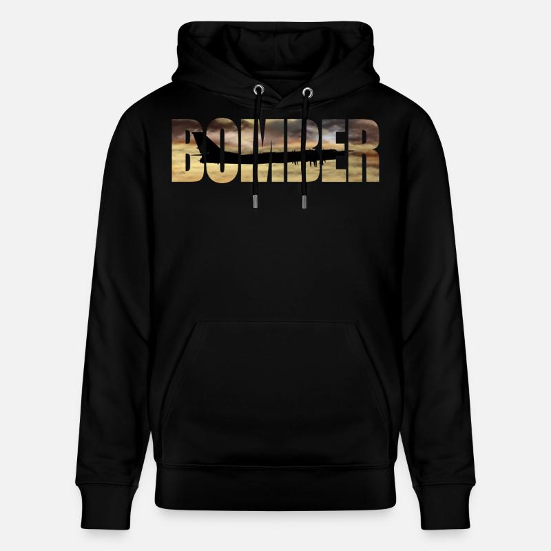 Bomber Tu-95 - Stanley/Stella CRUISER Unisex Organic Hoodie - black
