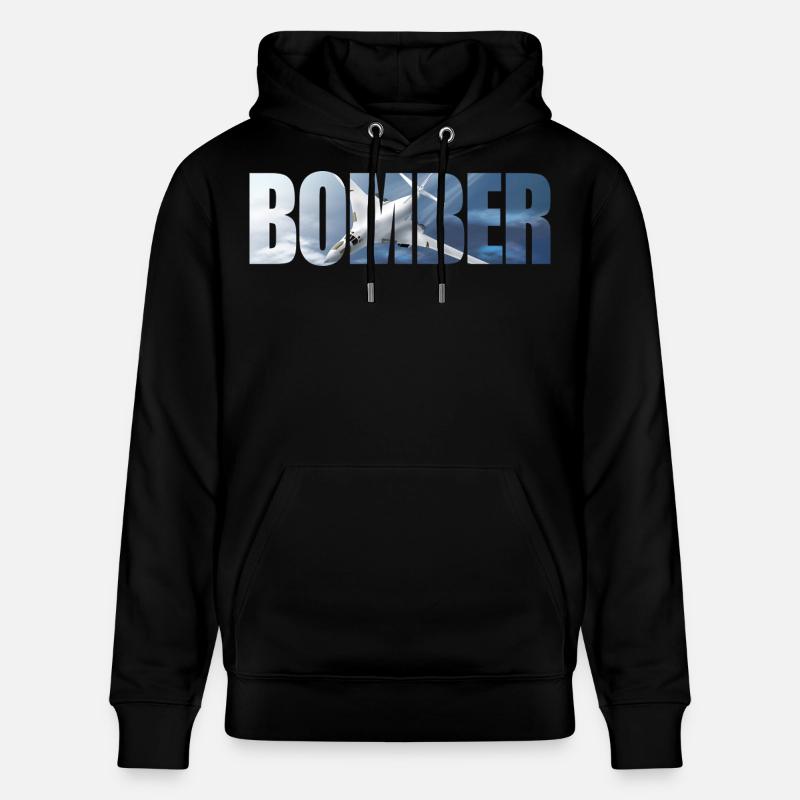 Bomber Tu-160 - Stanley/Stella CRUISER Unisex Organic Hoodie - black