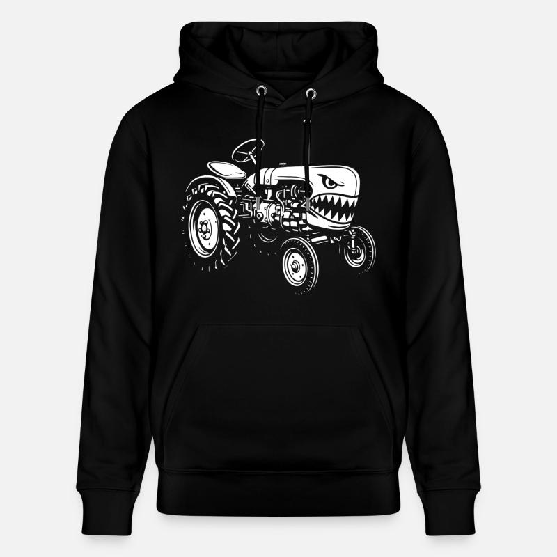 Attaque d’un tracteur de requin - Sweat à capuche bio CRUISER Stanley/Stella Unisexe - noir