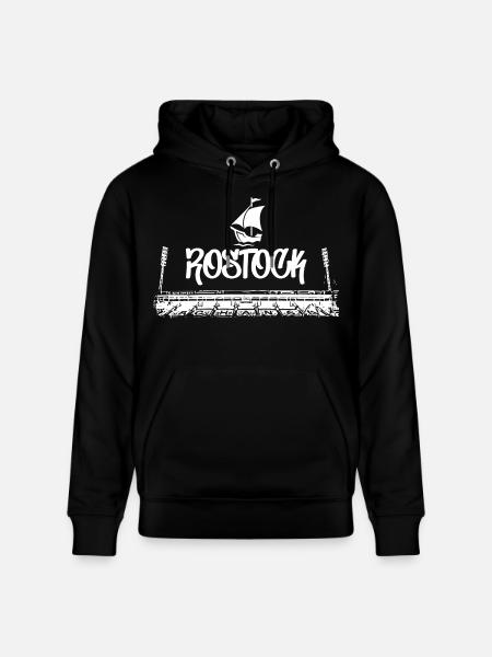 Rostock Forever - Stanley/Stella Unisex Bio-Hoodie CRUISER  - Schwarz