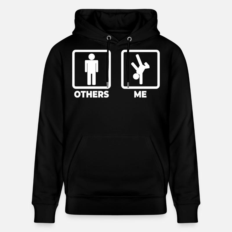 Breakdancer Strichmännchen - Stanley/Stella Unisex Bio-Hoodie CRUISER  - Schwarz