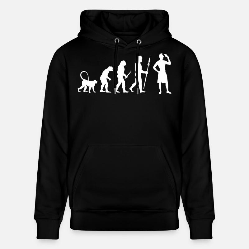 Évolution de la crème glacée - Sweat à capuche bio CRUISER Stanley/Stella Unisexe - noir