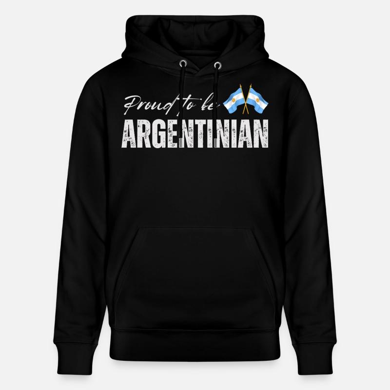 Stolzer Argentinier, ich liebe Argentinien - Stanley/Stella Unisex Bio-Hoodie CRUISER - Schwarz