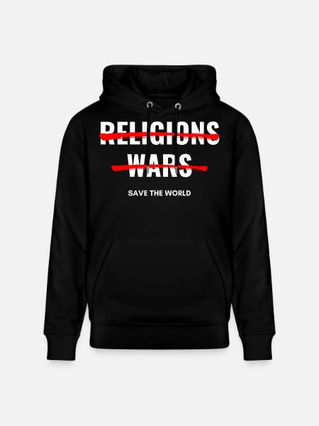 Pas de religions, pas de guerres - Sweat à capuche bio CRUISER Stanley/Stella Unisexe - noir