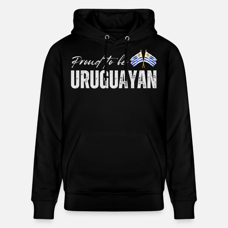 Fière Uruguayenne, j’adore l’Uruguay - Sweat à capuche bio CRUISER Stanley/Stella Unisexe - noir