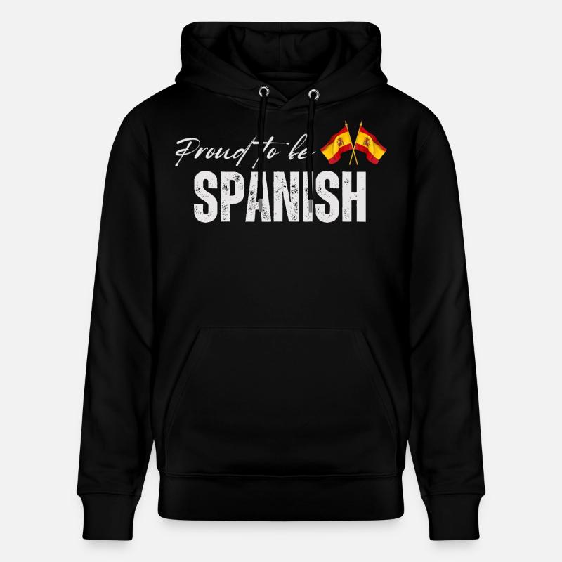 Fière Espagnole, j’adore l’Espagne - Sweat à capuche bio CRUISER Stanley/Stella Unisexe - noir