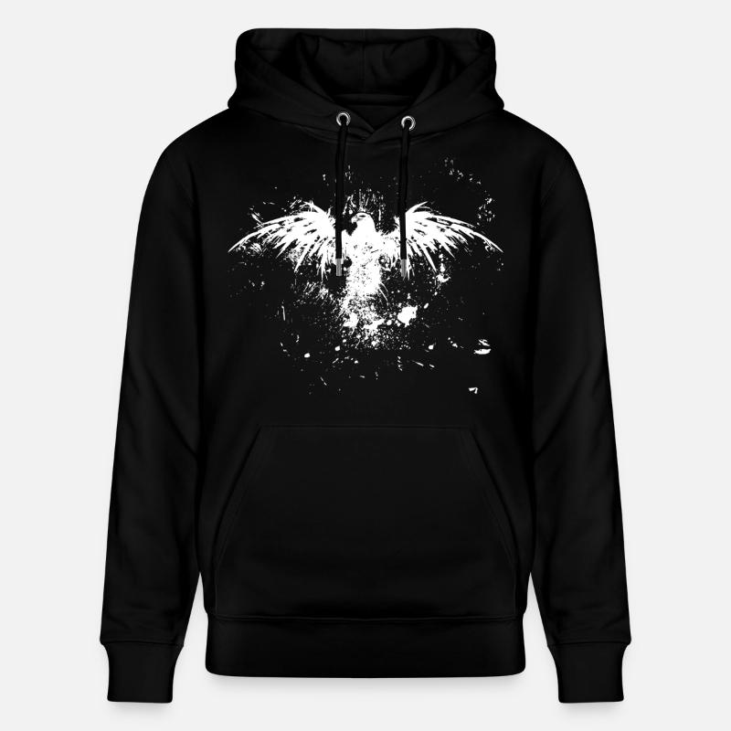 Grunge Eagle Rise - Sweat à capuche bio CRUISER Stanley/Stella Unisexe - noir