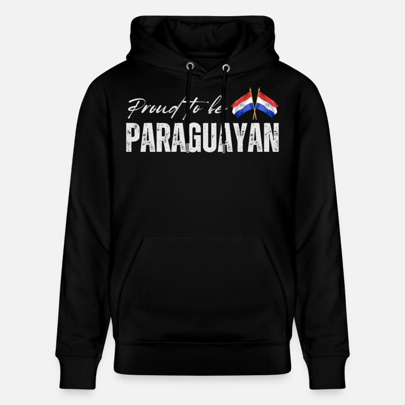 Fierté paraguayenne, drapeau paraguayen - Sweat à capuche bio CRUISER Stanley/Stella Unisexe - noir