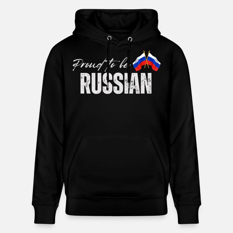 Fierté russe, fabriquée en Russie - Sweat à capuche bio CRUISER Stanley/Stella Unisexe - noir