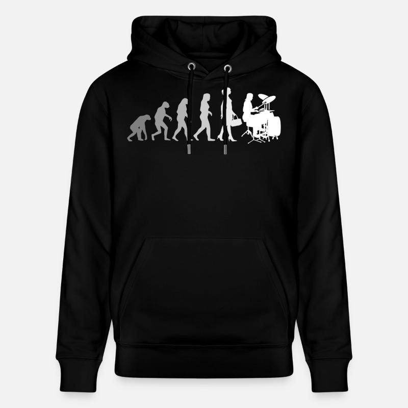 Evolution Schlagzeugerin Percussion Drummer - Stanley/Stella Unisex Bio-Hoodie CRUISER - Schwarz