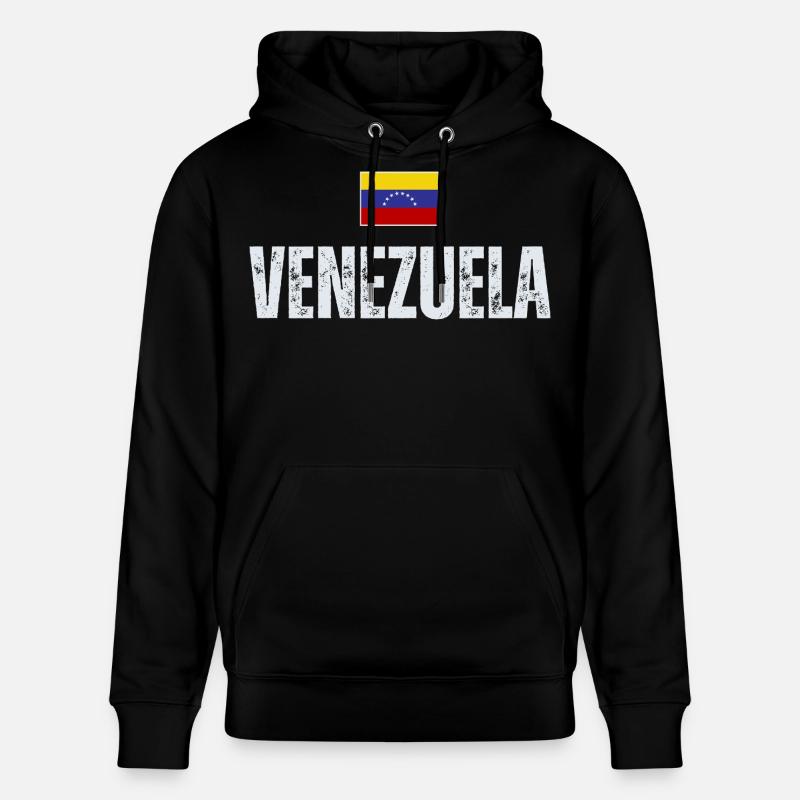 Drapeau du Venezuela, fabriqué au Venezuela - Sweat à capuche bio CRUISER Stanley/Stella Unisexe - noir