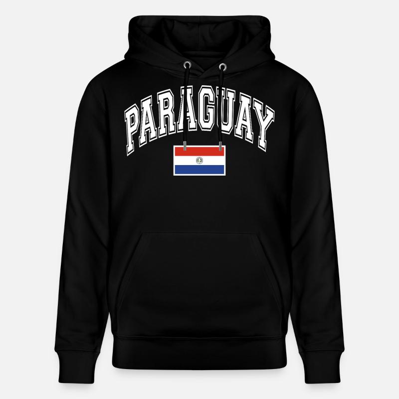 Drapeau du Paraguay - Sweat à capuche bio CRUISER Stanley/Stella Unisexe - noir