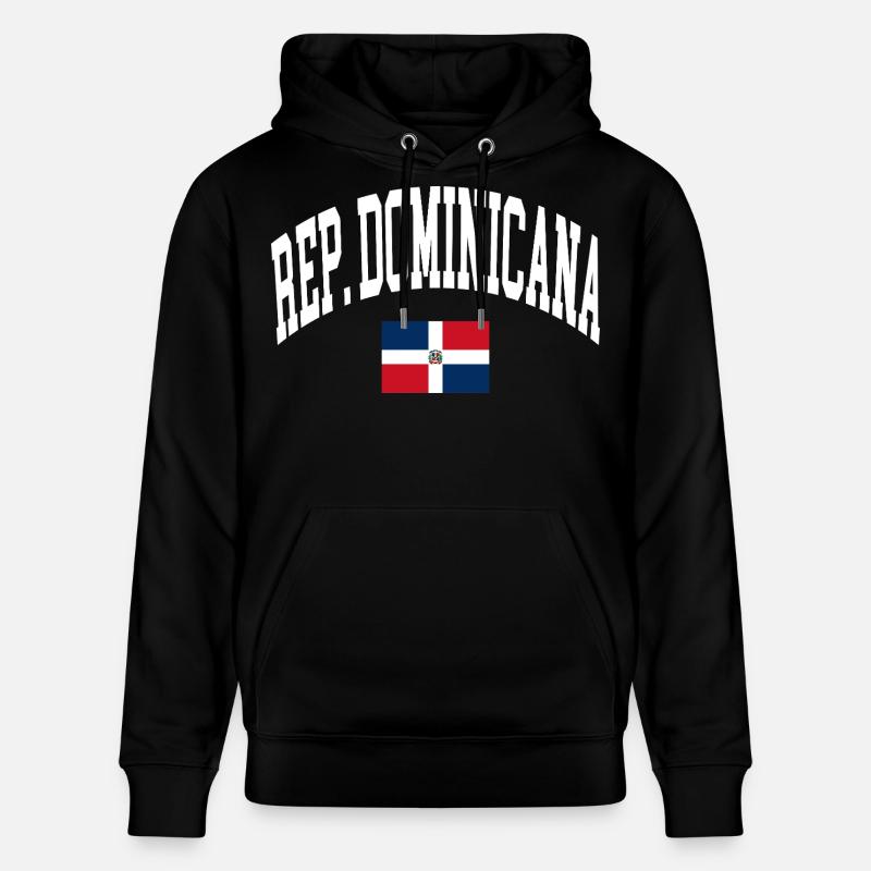 Drapeau de la République dominicaine - Sweat à capuche bio CRUISER Stanley/Stella Unisexe - noir