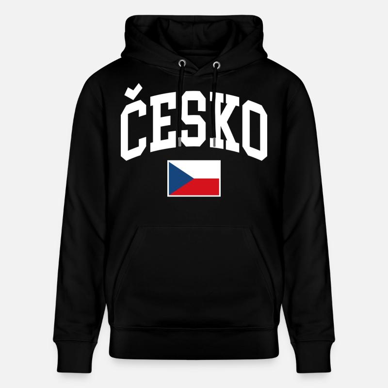Drapeau de la République tchèque - Sweat à capuche bio CRUISER Stanley/Stella Unisexe - noir