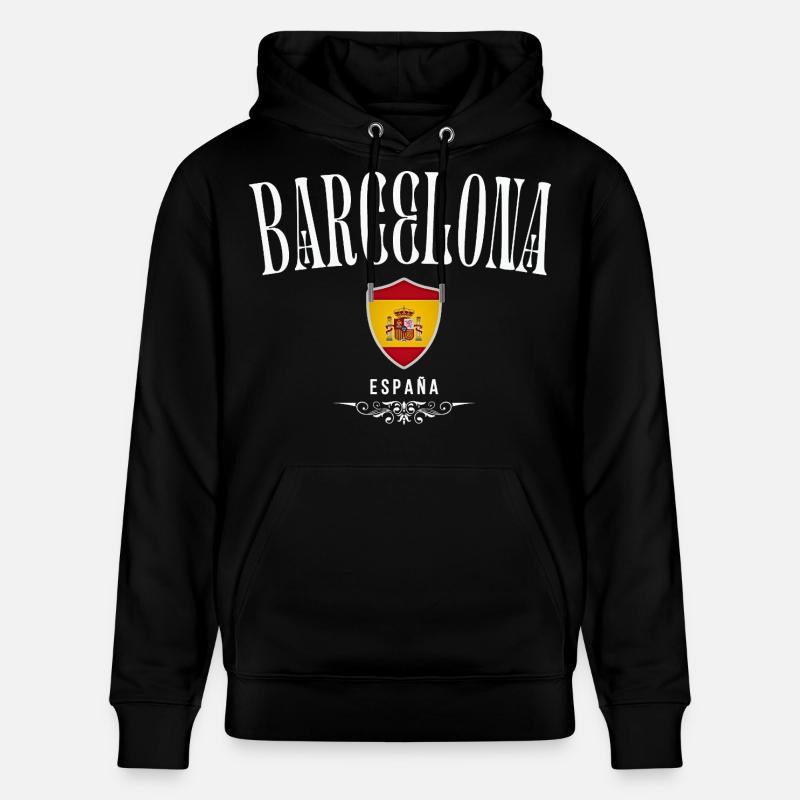 J’aime Barcelone, Barcelone Espagne - Sweat à capuche bio CRUISER Stanley/Stella Unisexe - noir