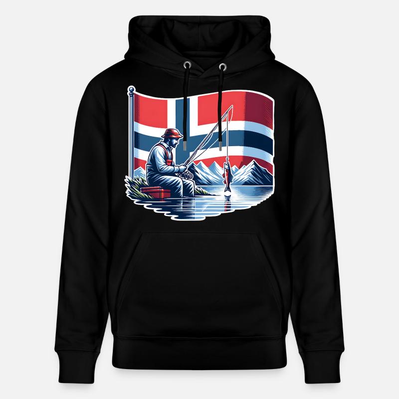 Bateau de pêche Norvège - Sweat à capuche bio CRUISER Stanley/Stella Unisexe - noir