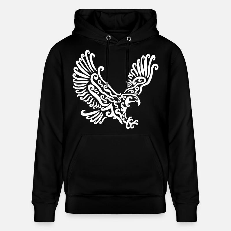 Aigle blanc - Sweat à capuche bio CRUISER Stanley/Stella Unisexe - noir