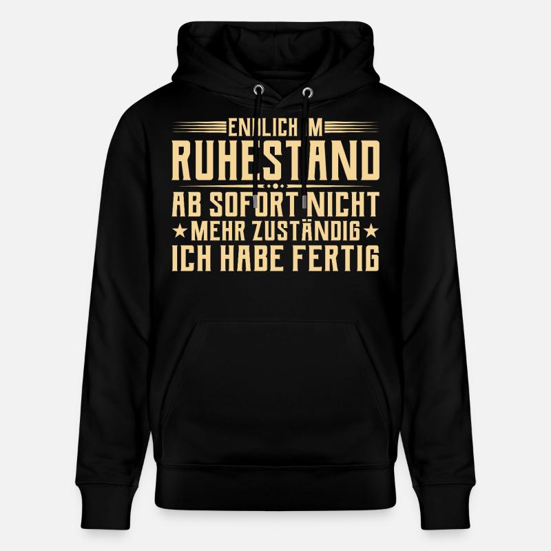 Retraite Plus responsable - Retraité - Sweat à capuche bio CRUISER Stanley/Stella Unisexe - noir