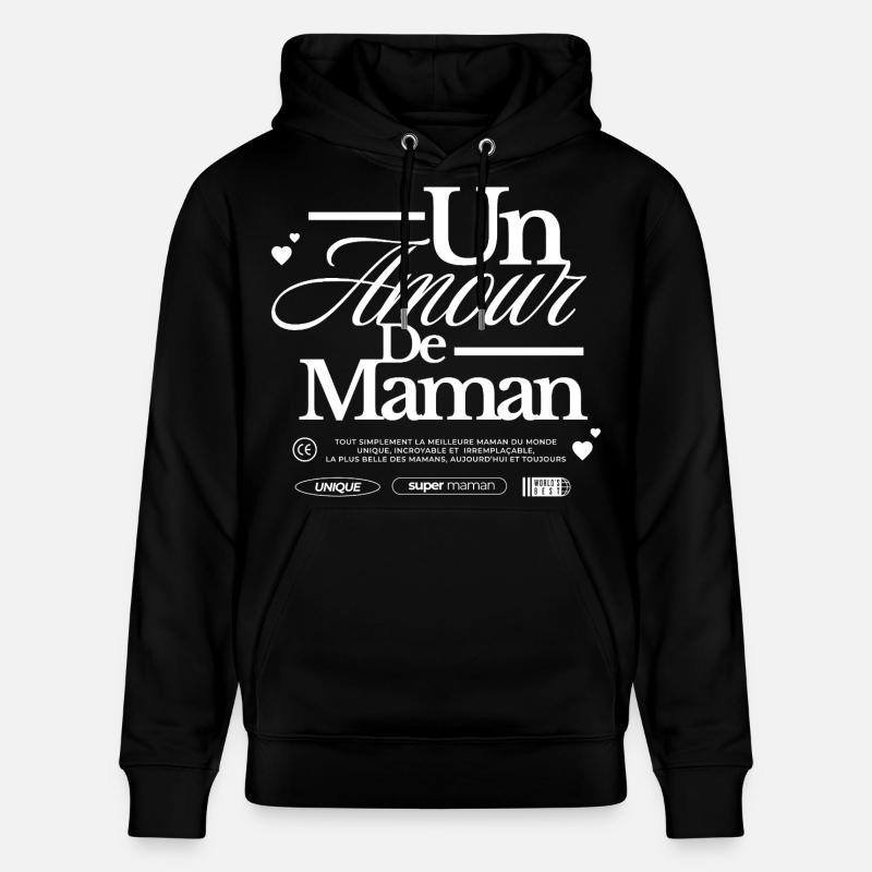 Die Liebe einer Mutter - Stanley/Stella Unisex Bio-Hoodie CRUISER  - Schwarz
