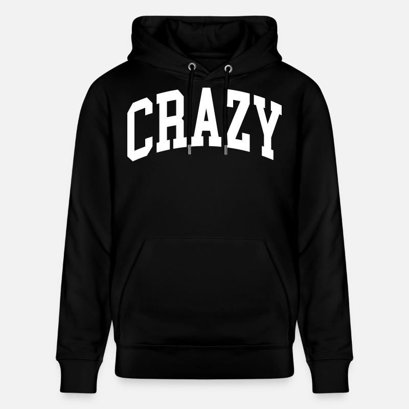 Crazy - Stanley/Stella Unisex Bio-Hoodie CRUISER  - Schwarz