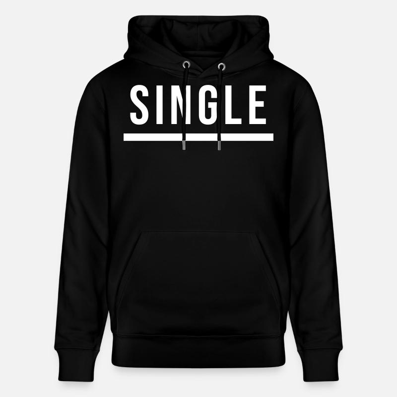 Single Statement Geschenk - Stanley/Stella Unisex Bio-Hoodie CRUISER  - Schwarz