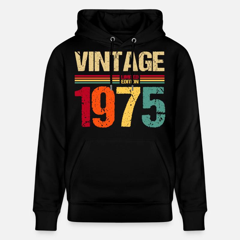 1975 Édition limitée - Sweat à capuche bio CRUISER Stanley/Stella Unisexe - noir