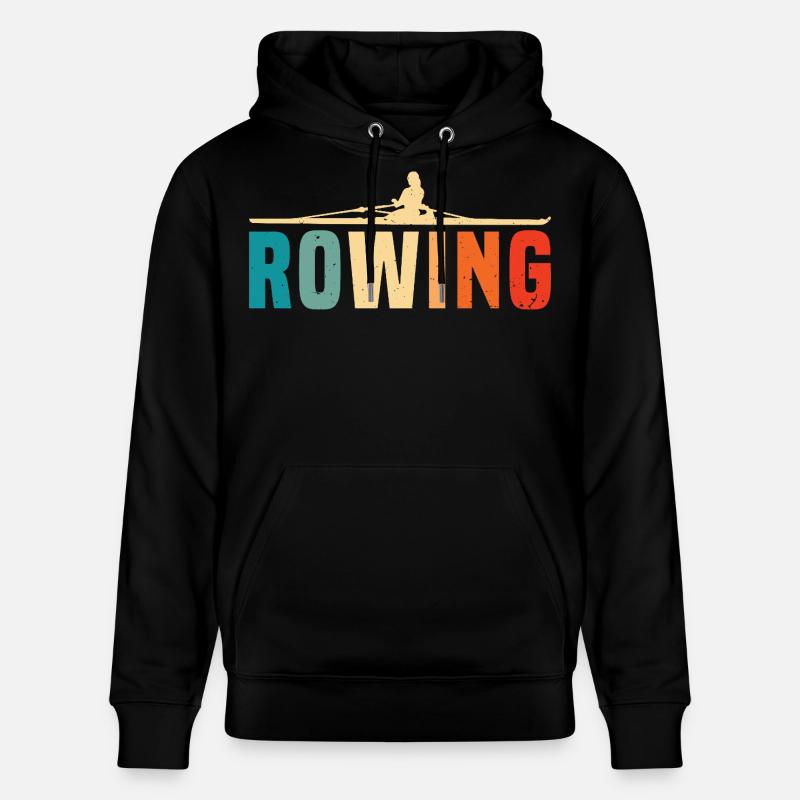 Aviron - Aviron - Rameur - Rameur - Sweat à capuche bio CRUISER Stanley/Stella Unisexe - noir