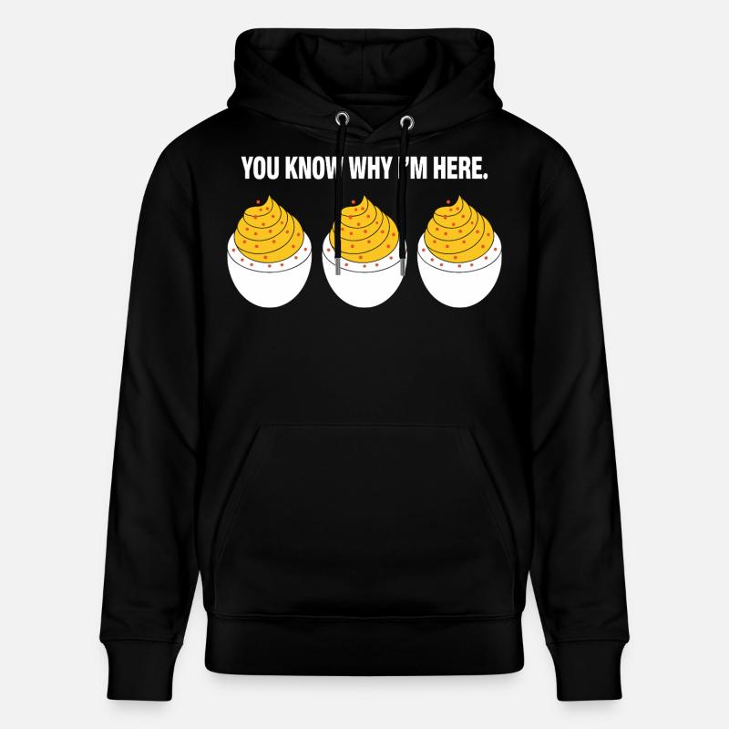 Gefüllte Eier - Stanley/Stella Unisex Bio-Hoodie CRUISER  - Schwarz