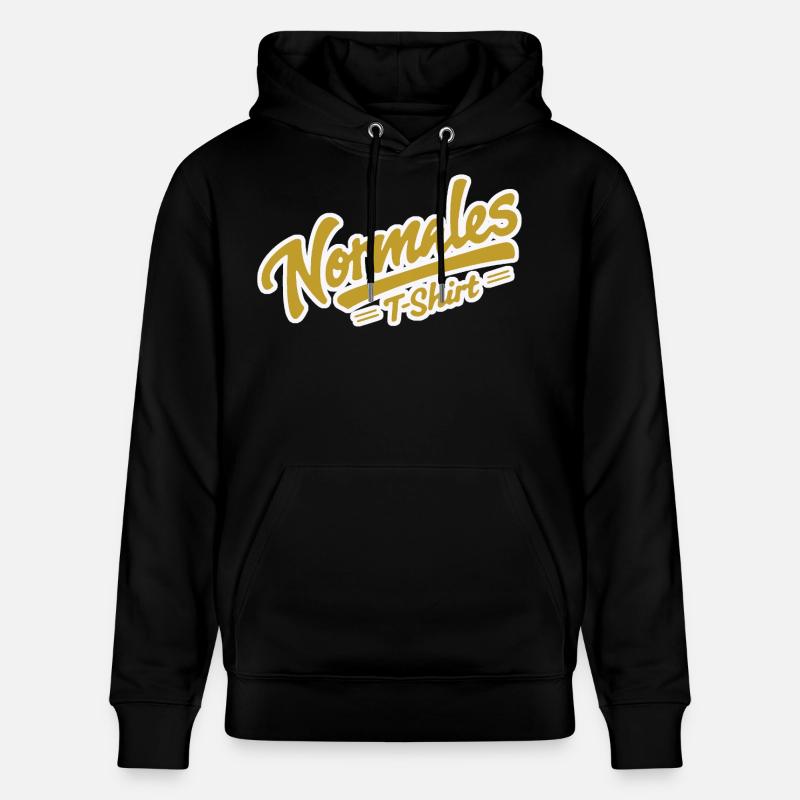 T-shirt normal jaune - Sweat à capuche bio CRUISER Stanley/Stella Unisexe - noir