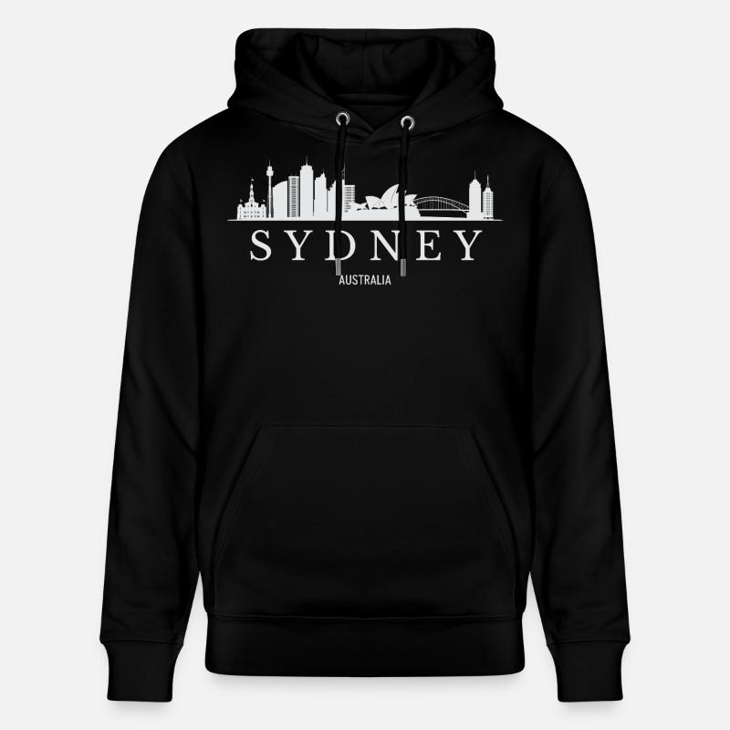 Sydney Skyline, Sydney Australie - Sweat à capuche bio CRUISER Stanley/Stella Unisexe - noir
