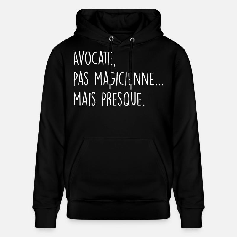 Avocate, pas magicienne… mais presque - Sweat à capuche bio CRUISER Stanley/Stella Unisexe - noir