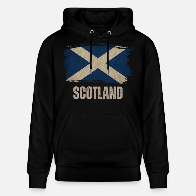 Drapeau de l’Écosse, fierté écossaise - Sweat à capuche bio CRUISER Stanley/Stella Unisexe - noir