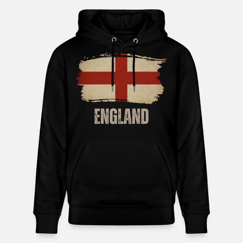 Drapeau de l’Angleterre, fabriqué en Angleterre - Sweat à capuche bio CRUISER Stanley/Stella Unisexe - noir