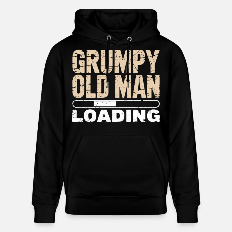 Grumpy Old Man Loading - Stanley/Stella Unisex Bio-Hoodie CRUISER  - Schwarz