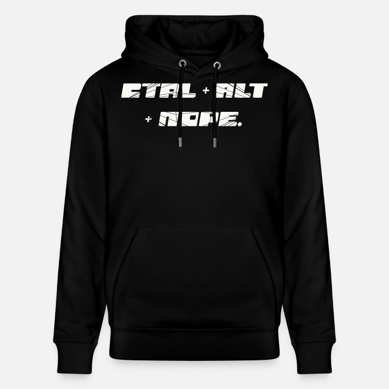 CTRL ALT : Non - Sweat à capuche bio CRUISER Stanley/Stella Unisexe - noir