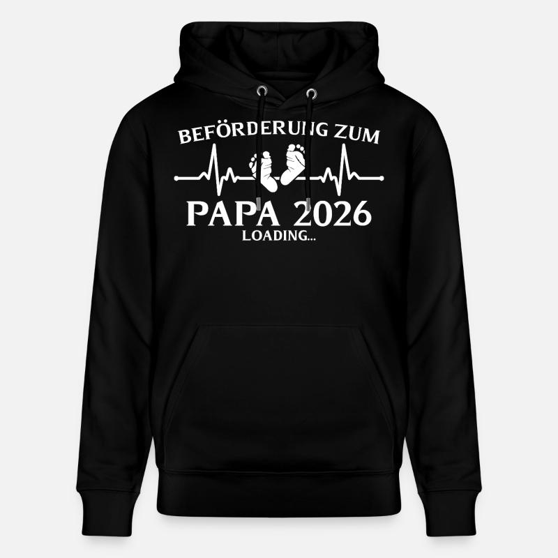Papa 2026 chargement paternité - Sweat à capuche bio CRUISER Stanley/Stella Unisexe - noir