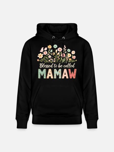 Gesegnet Mamaw genannt zu werden - Stanley/Stella CRUISER Unisex Organic Hoodie - black