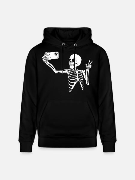 One last selfie - Stanley/Stella CRUISER Unisex Organic Hoodie - black