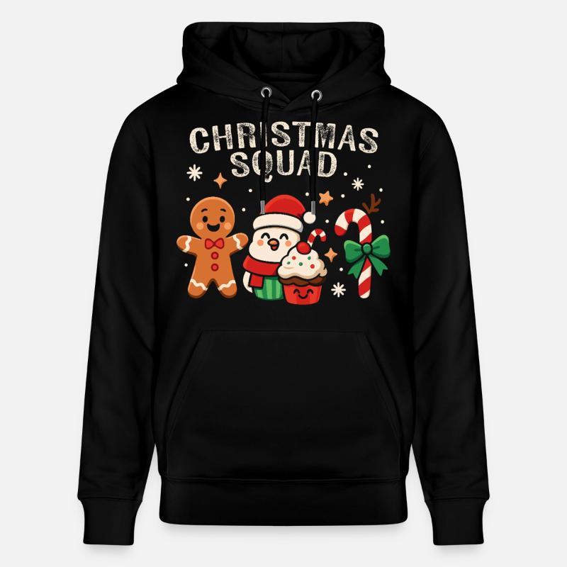 Escouade de Noël - Funny Candy - Sweat à capuche bio CRUISER Stanley/Stella Unisexe - noir
