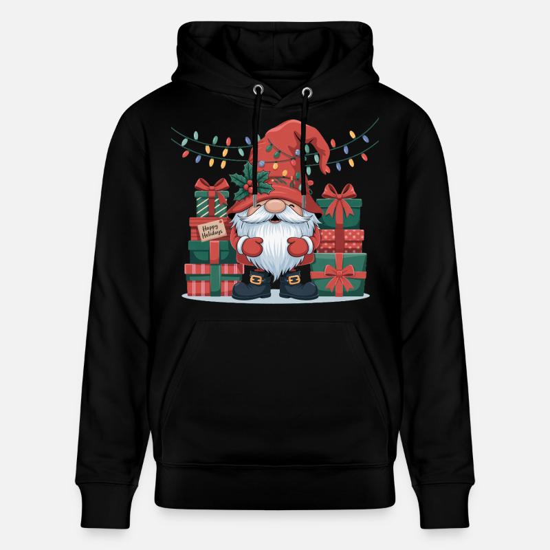 Gnome de Noël Gnome - Sweat à capuche bio CRUISER Stanley/Stella Unisexe - noir