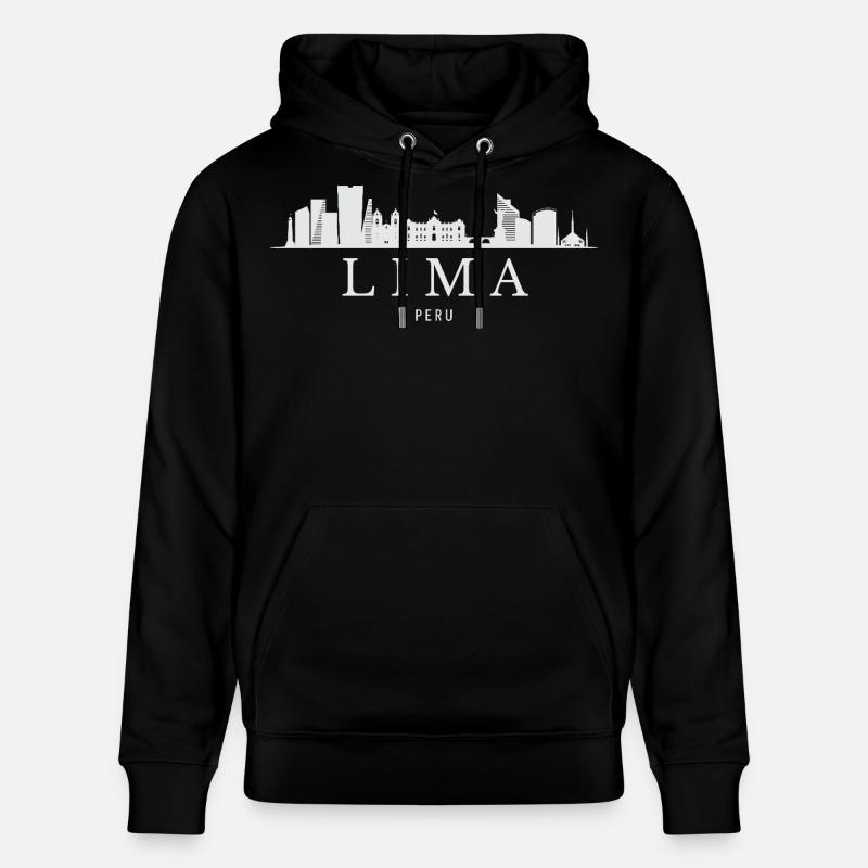 Lima Skyline, Lima Pérou - Sweat à capuche bio CRUISER Stanley/Stella Unisexe - noir