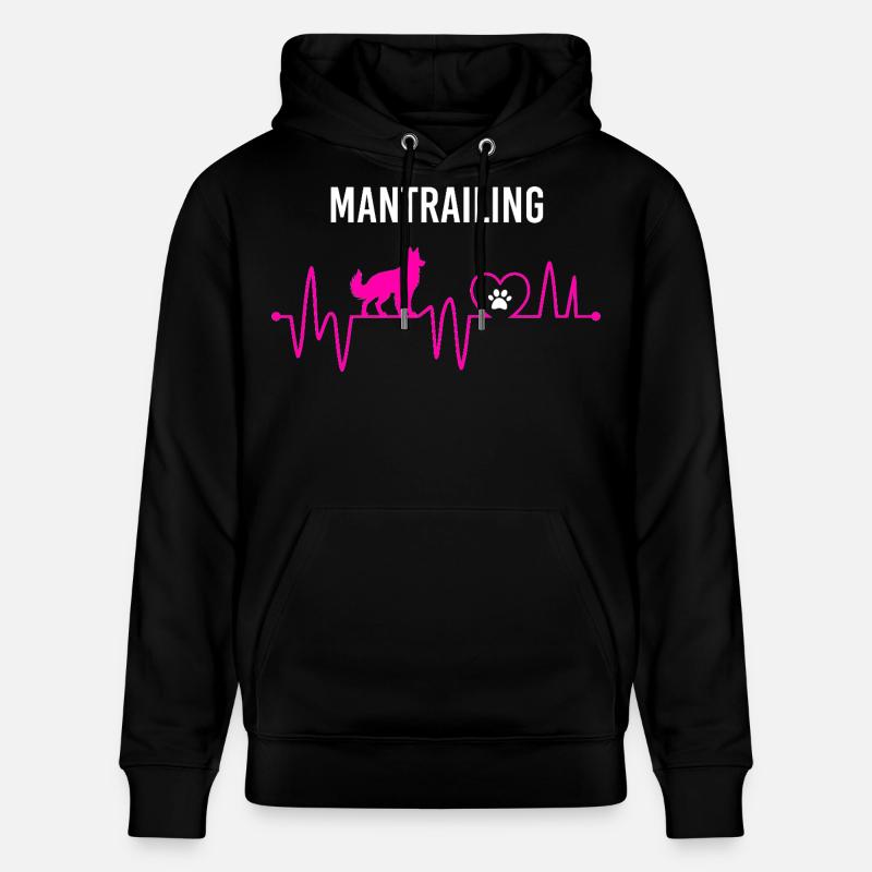 Mantrailing Heartbeat Mantrailing Passion - Sweat à capuche bio CRUISER Stanley/Stella Unisexe - noir