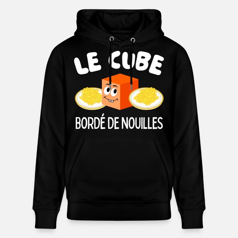 Le Cube Bordé de Nouilles - Sweat à capuche bio CRUISER Stanley/Stella Unisexe - noir
