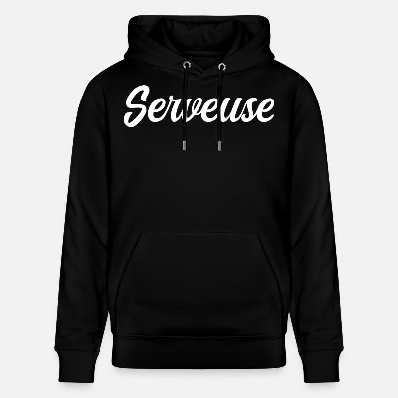 Serveuse  - Sweat à capuche bio CRUISER Stanley/Stella Unisexe - noir