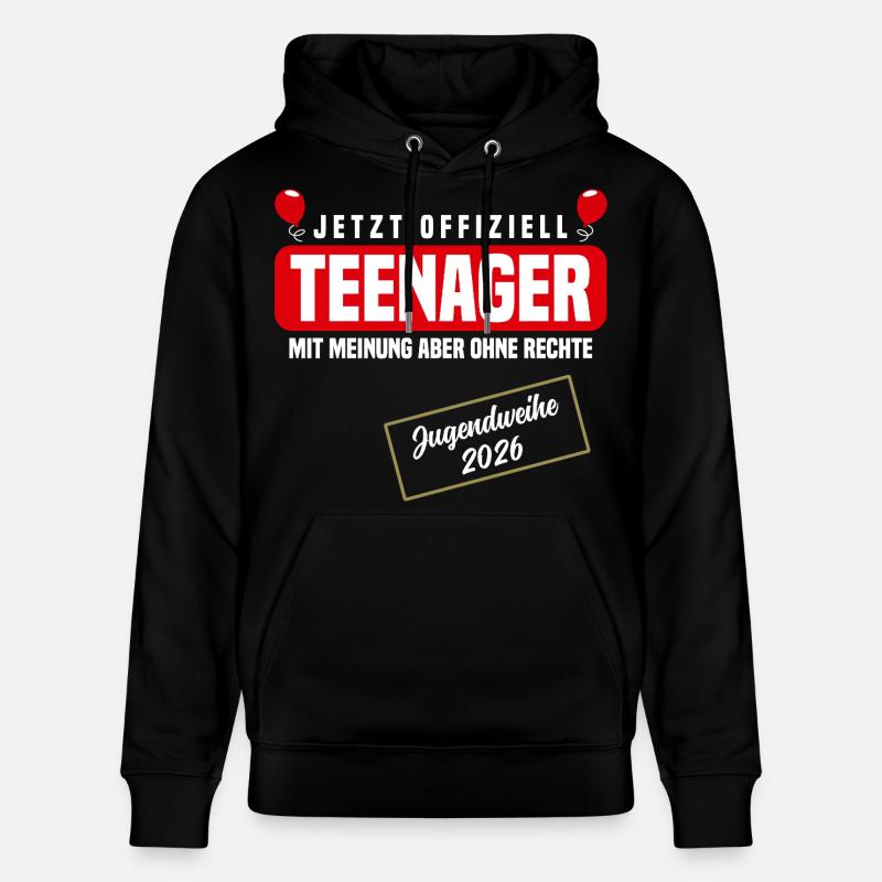 Consécration des jeunes 2026 - Sweat à capuche bio CRUISER Stanley/Stella Unisexe - noir