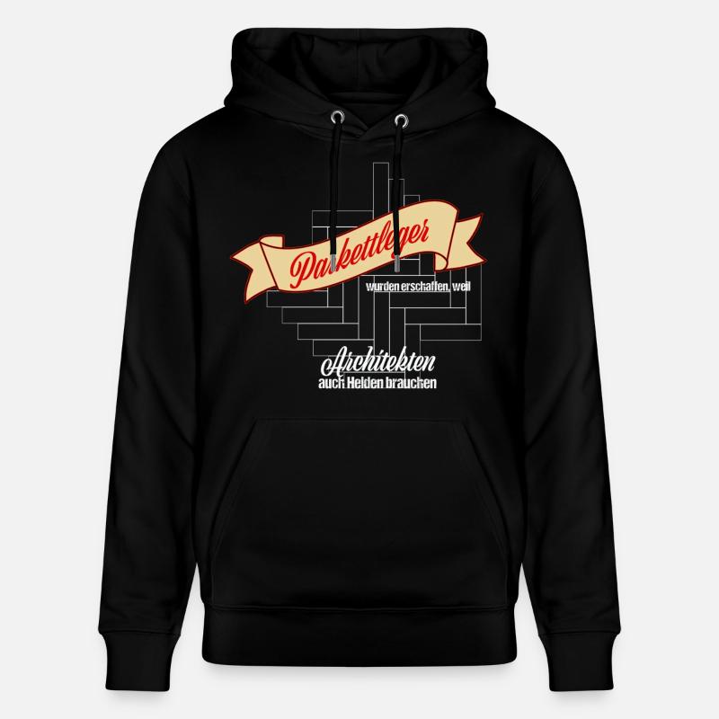 Couche de parquet - Sweat à capuche bio CRUISER Stanley/Stella Unisexe - noir