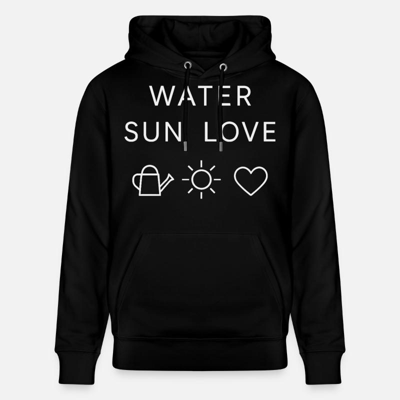 Déclaration d’amour Water Sun - Sweat à capuche bio CRUISER Stanley/Stella Unisexe - noir