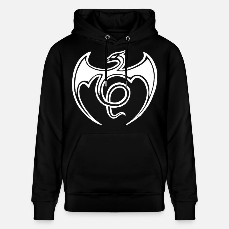 Dragon blanc volant - Sweat à capuche bio CRUISER Stanley/Stella Unisexe - noir