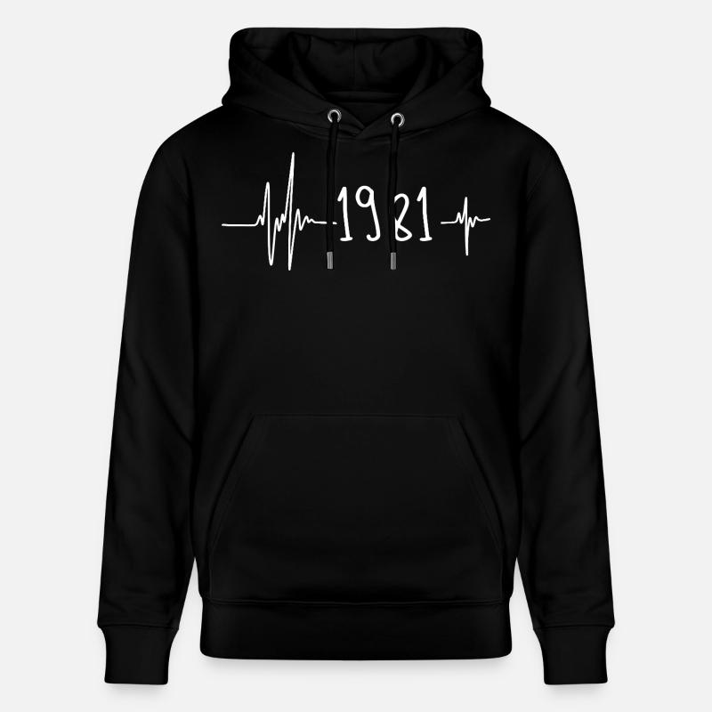 1981 - Sweat à capuche bio CRUISER Stanley/Stella Unisexe - noir